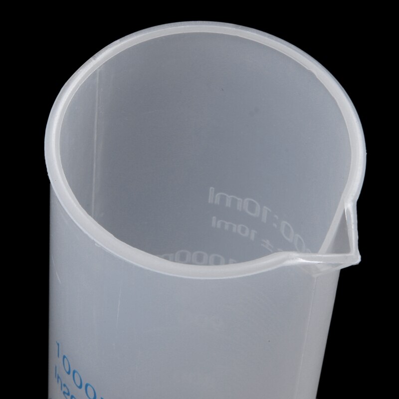 Stor høj 41 centimeter 1000 milliliter meter plastmålecylinder
