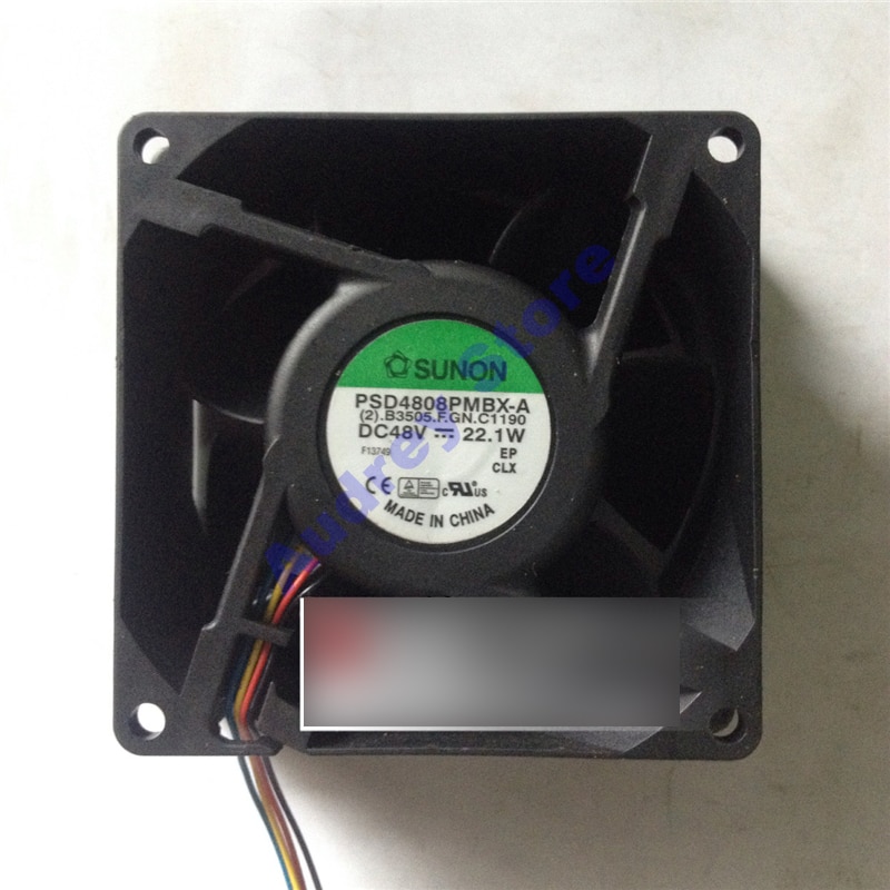 8cm 8038 48v 22.1w psd 4808 pmbx -a 9000 rpm 4- wire pwm ventilator 112 cfm dobbelt kugleleje luftblæser
