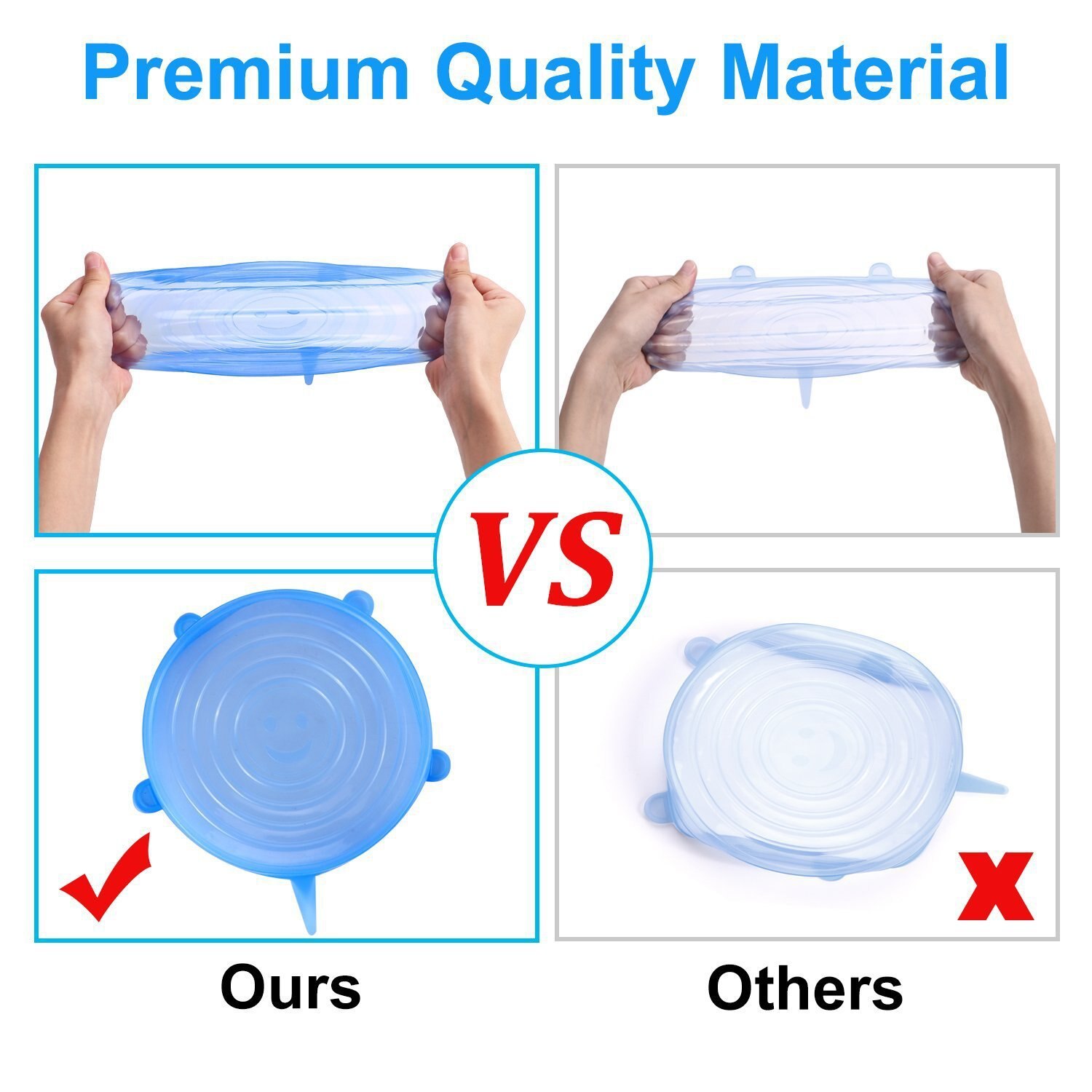 Set de couvercles réutilisables universels pour nourriture, 12 pièces, protection alimentaire en Silicone extensible, capuchon magique pour aliments, pour la nourriture