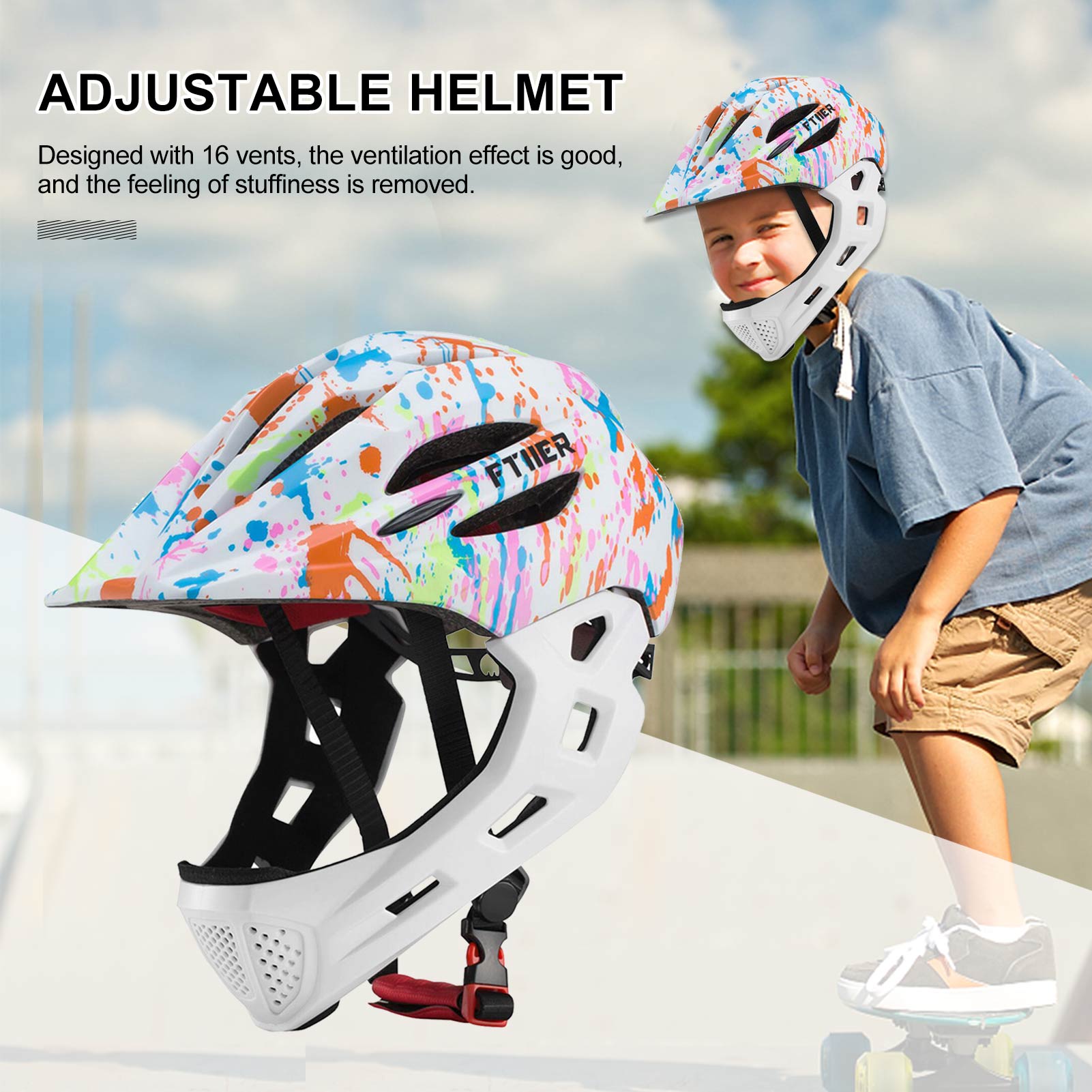 LEDCycling-casco de seguridad ajustable para niños, casco de bicicleta para patinaje, droshipping