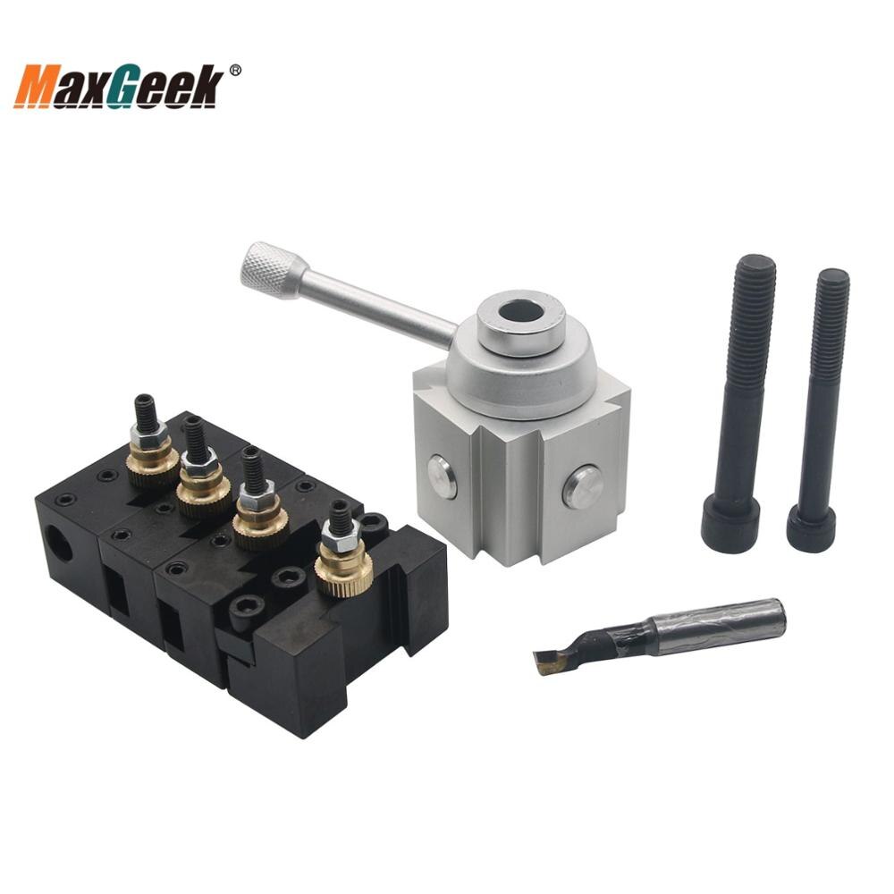 Maxgeek Mini Quick Change Multifix Tool Post Houder Kit Voor 7X10 12 14 Motor Draaibank