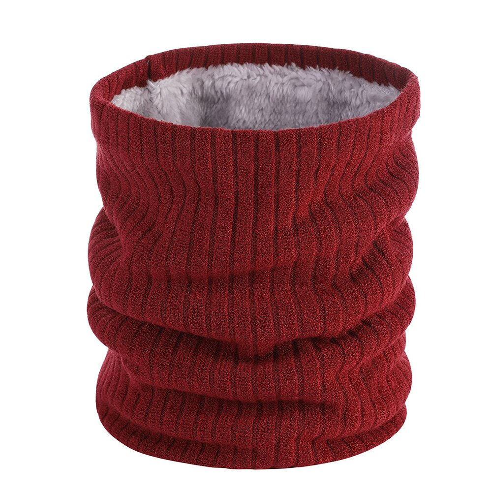 Écharpe en fausse fourrure tricotée unisexe, foulard épais, doux, à boucle circulaire, pour femme et homme, randonnée, cyclisme, escalade, cache-cou, hiver: A13