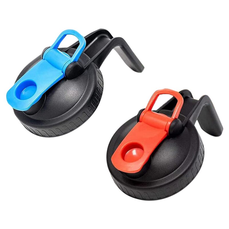 Flip Cap Lids-Leak Proof Seal with Handle Innovative Flip Cap-Easy Pouring Spout​Mason Jar Flip Cap Lids with Handle: Default Title