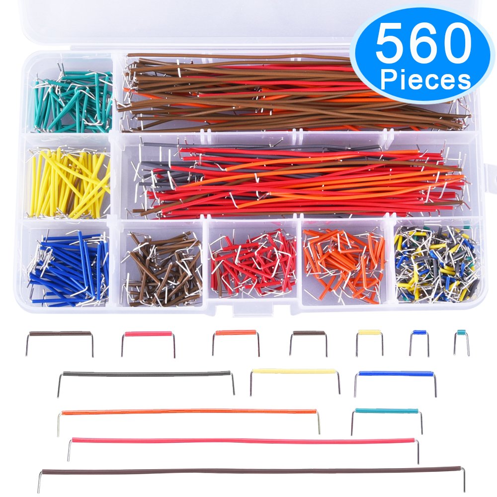 14Size 24AWG U Vorm 560 Pcs M-M Jumper Dupont Wire Lead Solderless Pcb Breadboard Kabel Draad 2-125mm Kit Arduino Diverse