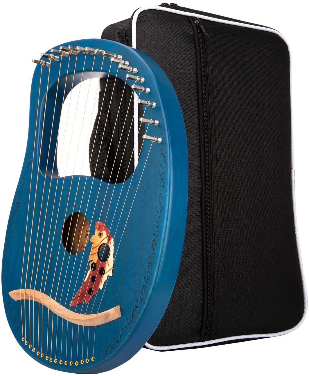 16 String Lier Harp Bois Body Lira Instrument De Musique Met Tuning Voor Kids