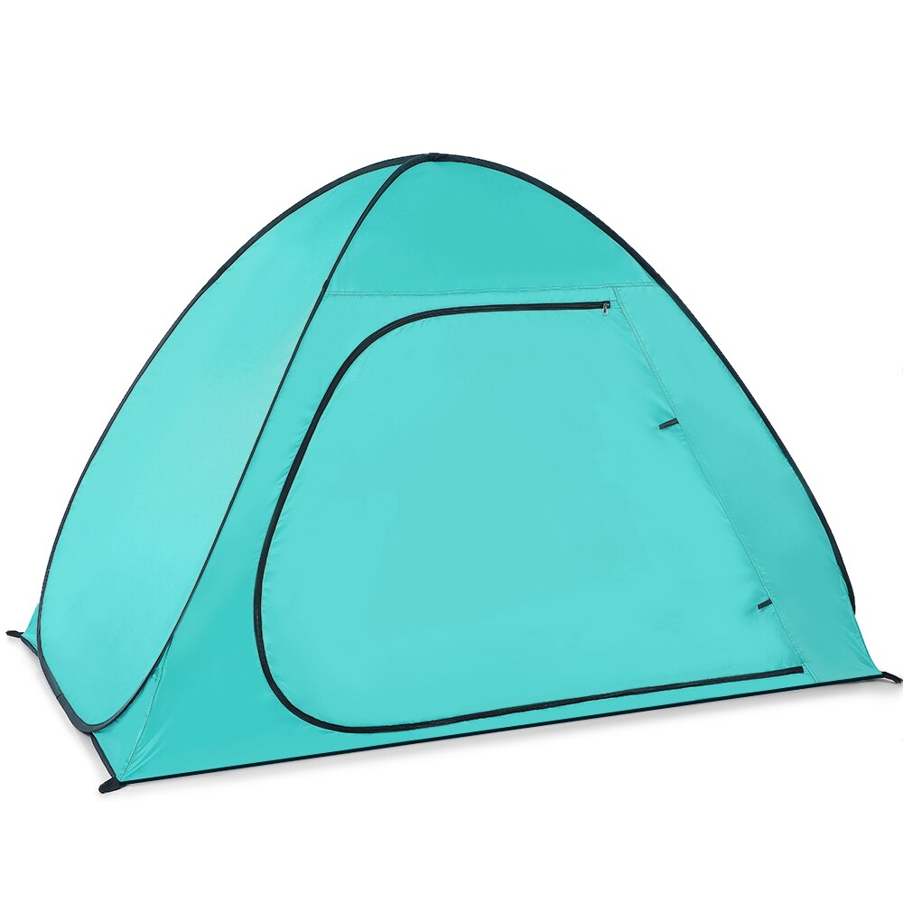 Lixada automatische pop-up strandtent, kampeerdouche, toilettent, zonnescherm, cabana voor 2-3 personen, upf 50+  uv-bescherming, strandschaduw