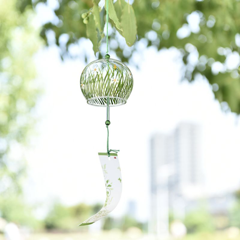 Cute Wind Bells Handmade Glass Birthday Christmas Home Decors Wind Chimes Japanese Style