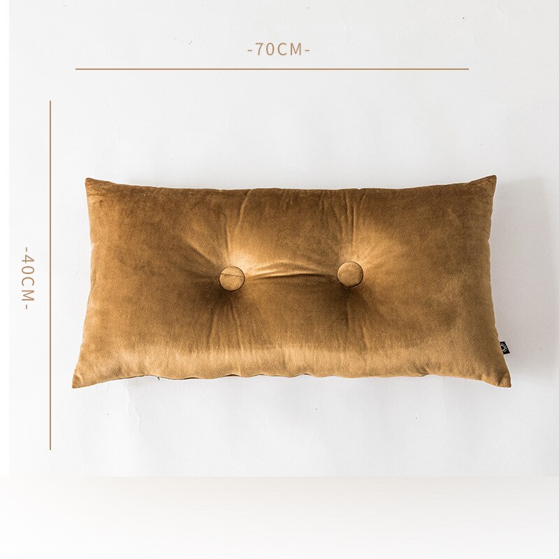Fluweelzacht zitkussen vliegtuig zwanger lang kussen voor slapen lounge stoel kussens: Geel 40 x 70cm