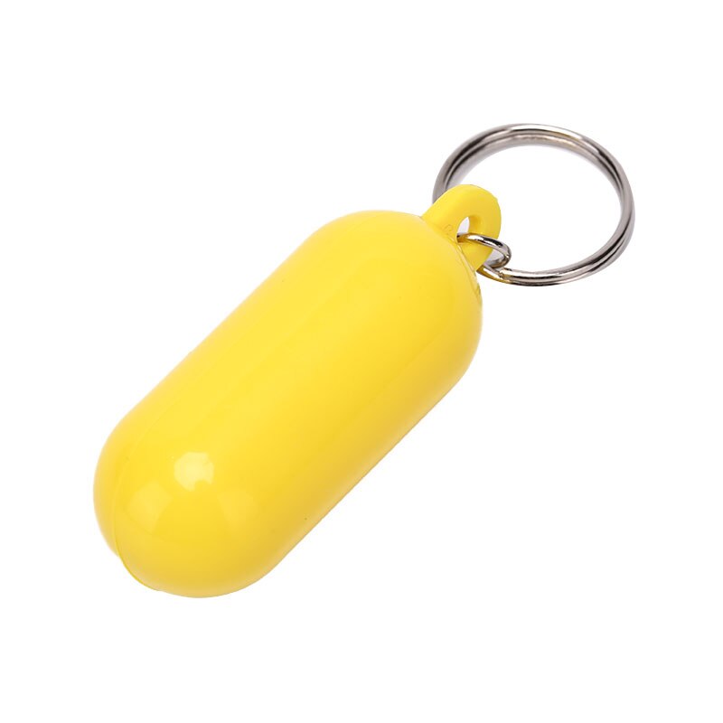 Kayak Floating Keyring Fender Buoyant Key Ring Marine Sailing Boat Float Canal Keychain Yellow/White Color: YL