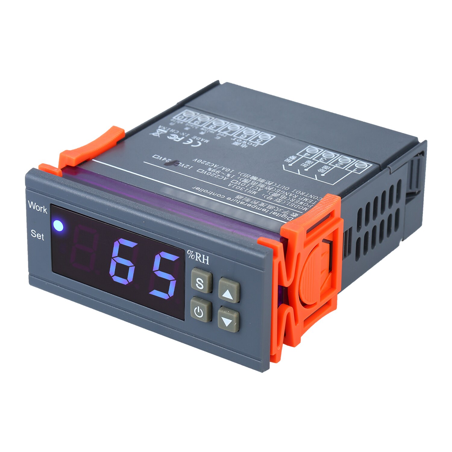 12V Digital Humidity Controller High Accuracy Capacitive Humidity Controller LED Display Humidity Regulator Hygrostat