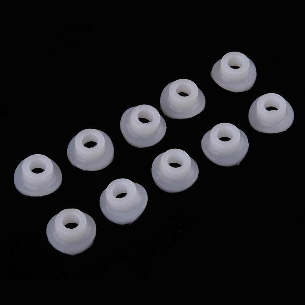 10 Pieces Dirt Bike ATV UTV Air Valve Stem Mud Guards Tire Tube Caps Silicone Rubber Waterproof Cap Universal: White