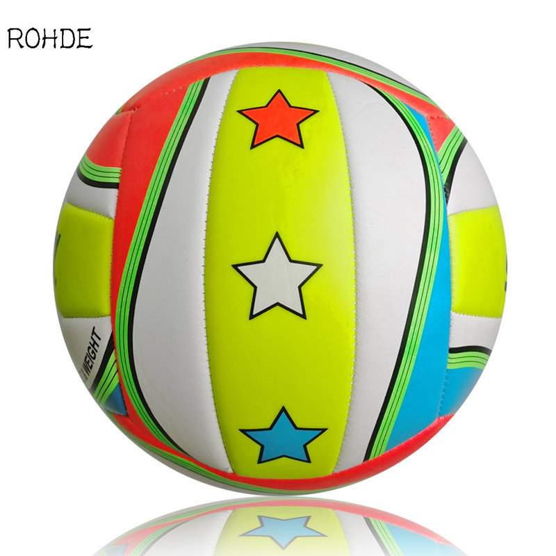 Rohde volleyball-trainingsball für athleten, pvc, 2.0mm stück, standardgröße, 5 stück, maschinell genäht: Default Title