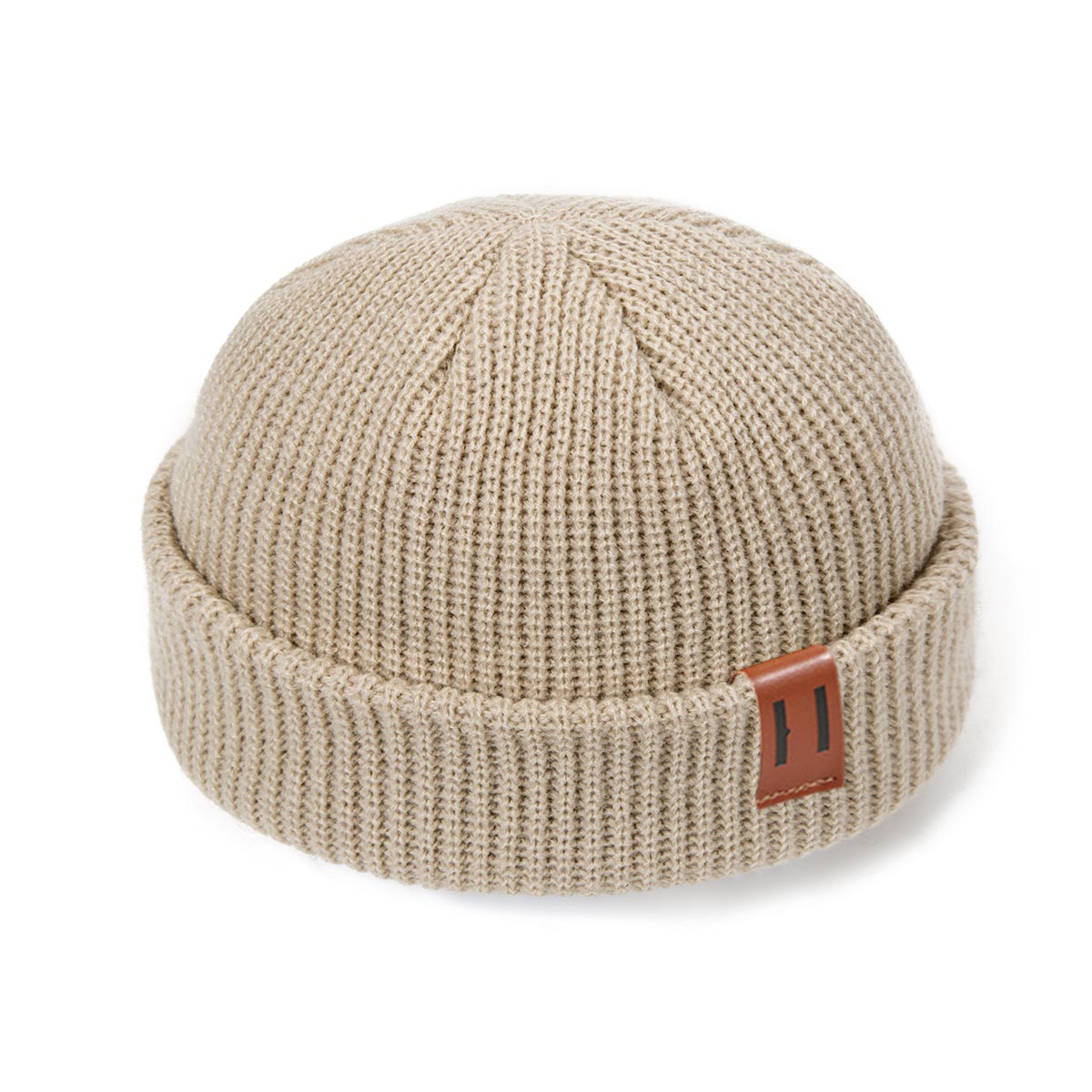 Dames meisjes wintermutsen gebreide wintermutsen skullies halve meloen mutsen heren warme mutsen unisex gorras: Khaki