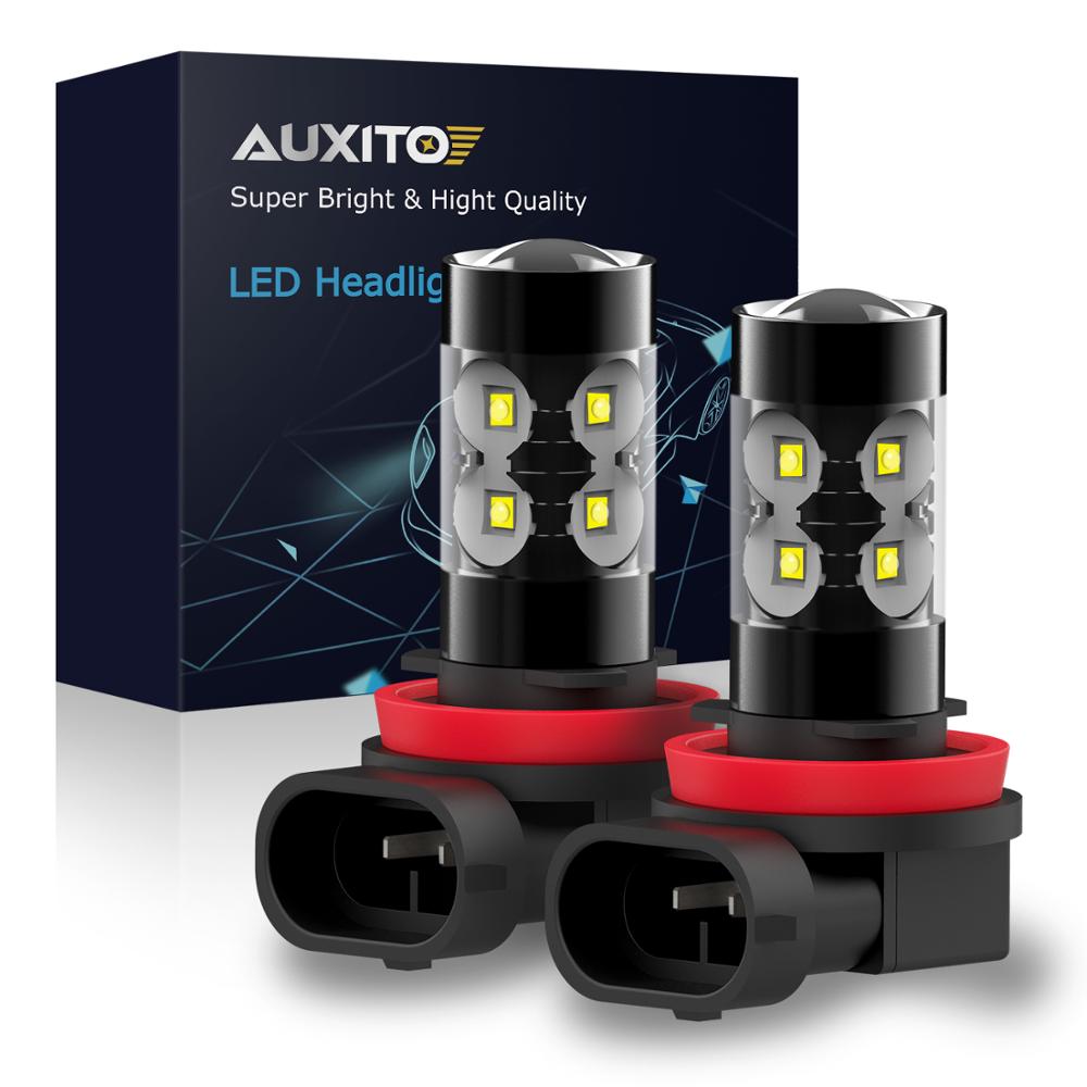 2x PSX24W LED H16 H10 H11 H8 Antibrouillard 9006 HB4 H7 Auto Ampoule 880 881 50W LED Ampoule Voiture Diurne DRL Lampe 6000K Blanc