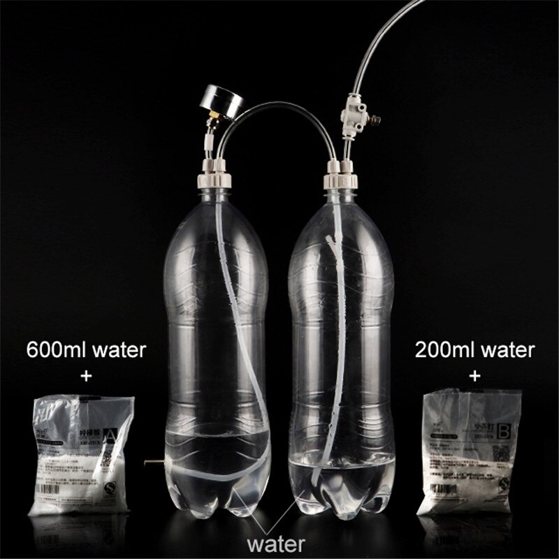 DIY CO2 Generator Aquarium Planted Tank CO2 System kit Valve Generator Bottle Reaction Generator for Aquarium Moss Plant