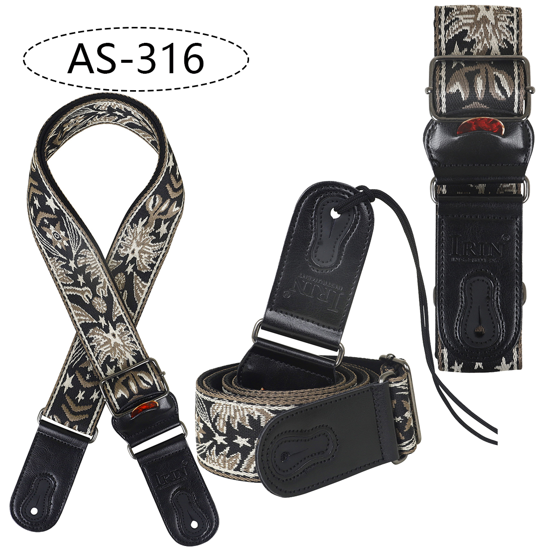 Correa de guitarra para bajo, correas bordadas de cuero y algodón, correa ajustable para el cuello con selección, accesorios para bajo y guitarra acústica eléctrica: Amarillo claro