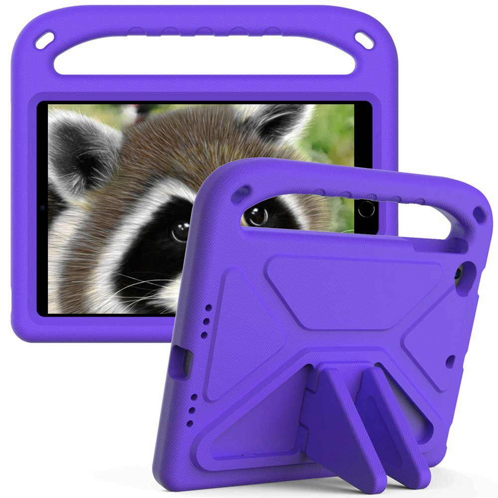 Funda para ipad mini 1 2 3 4 5 soporte a prueba de golpes no tóxico EVA cuerpo completo niños tableta cubierta para ipad mini funda: Morado