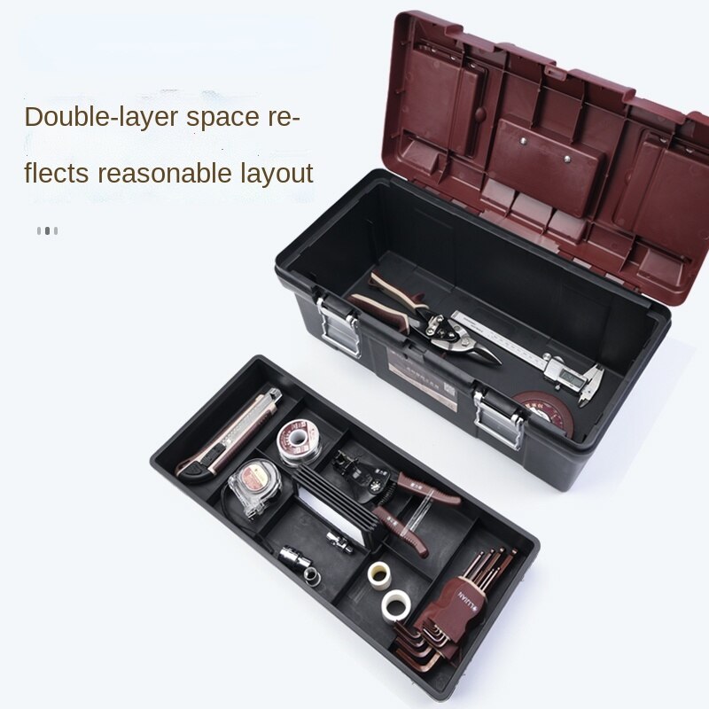 Monteur Gereedschapskist Plastic Draagbare Profesional Elektricien Tool Opslag Container Multifunctionele Caisse Een Outils Verpakking