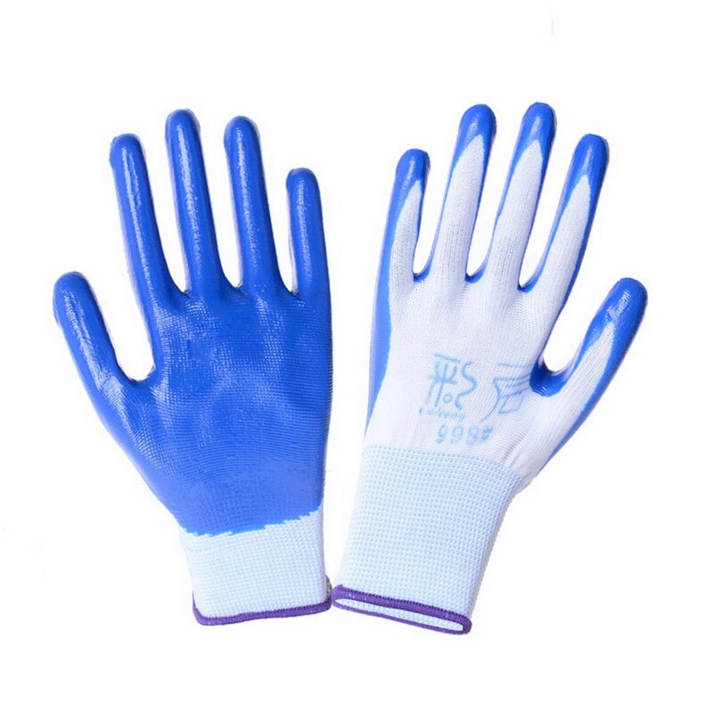 Öl-beweis Arbeits Handschuhe Schutz Sicherheit schwer Pflicht tragen-beständig Handschuhe für draussen Arbeit Anti-schneiden 1 Paar: 1