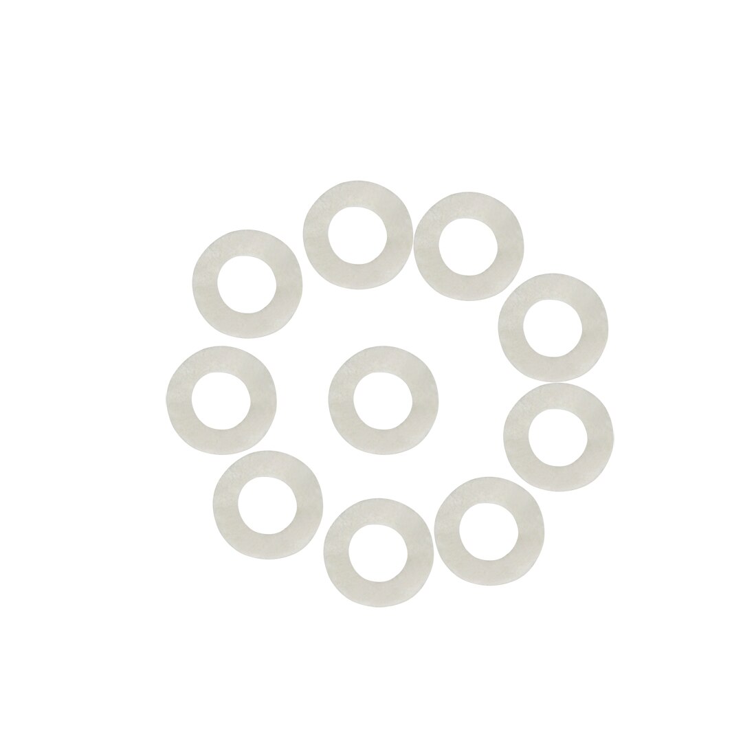 10 stk bomullsfilt matter trompet tastatur for trompet trombone reparasjon tilbehør diameter 1.8mm tykkelse 3mm