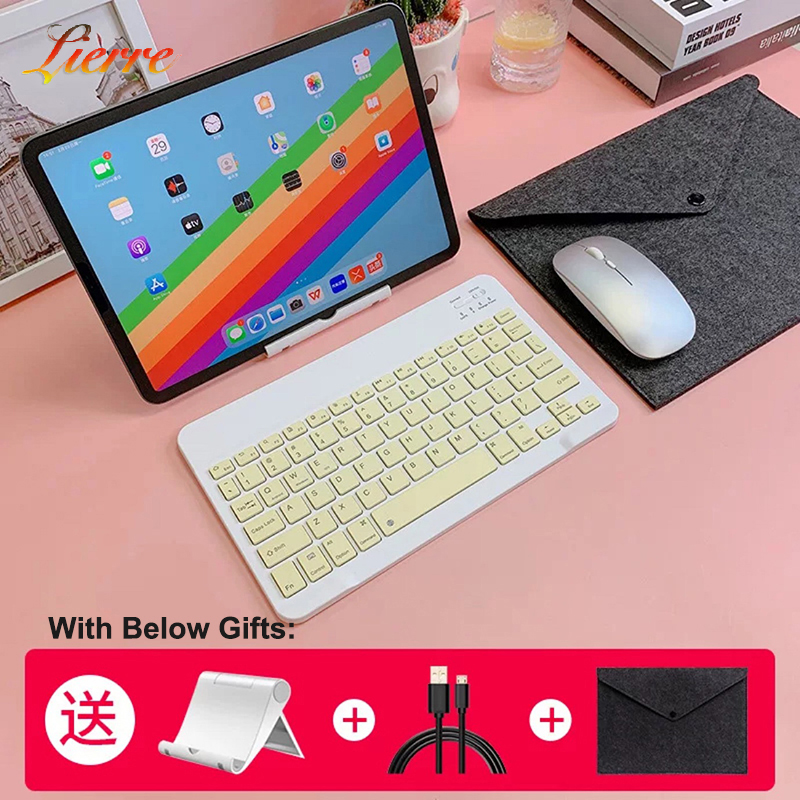 LierreRoom Bluetooth-compatible Keyboard For Apple iPad Xiaomi Samsung Huawei Phone Tablet Wireless Keyboard For Android Windows: D3