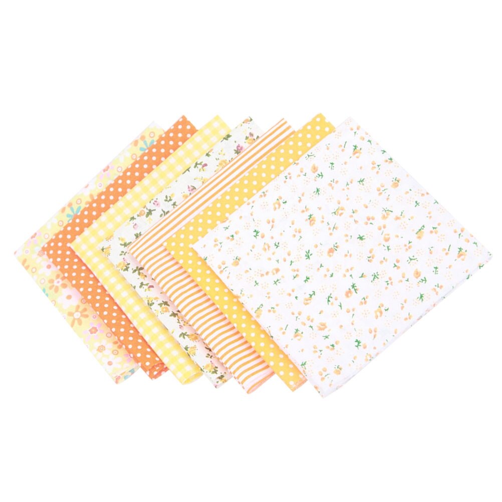 7 pièces petit tissu Patchwork fleuri frais imprimé Tabby tissu pur coton bricolage feuille de tissu à la main bricolage coton tissu pour magasin à domicile