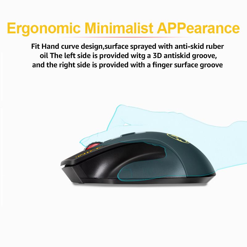 IMice Wireless Mouse Silent Computer Mouse USB Ergonomic Mice 2000DPI Adjustable Mini Mouse Optical Minimalist for PC Laptop