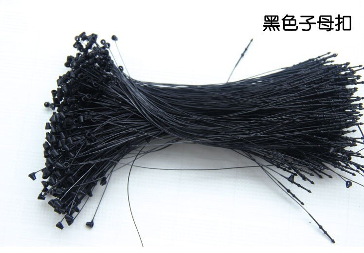 Lucchetti ad anello in plastica perni di bloccaggio a scatto in plastica etichetta di sicurezza abbigliamento etichette per etichette elementi di fissaggio perni ad anello indumenti etichetta sigillo: 17.5cm nero