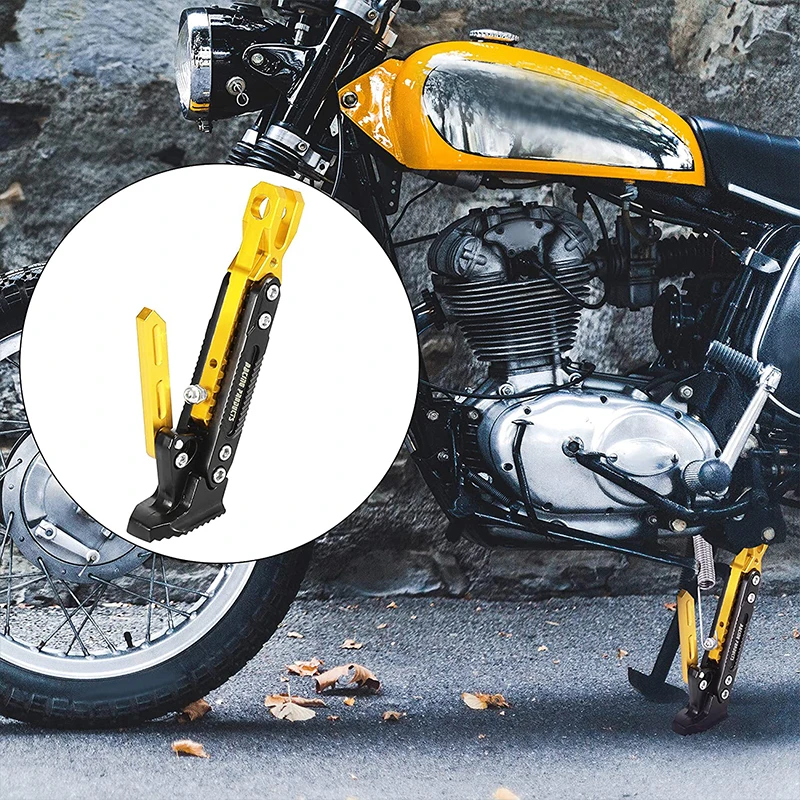 Staffa per piede Moto in metallo CNC regolabile cavalletto laterale per Moto cavalletto staffa di parcheggio accessori per cavalletto laterale per bici da Moto