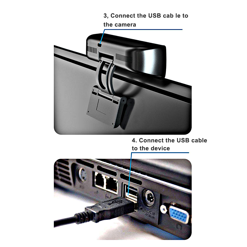 Cámara Web de enfoque automático para ordenador portátil, Webcam con reducción de ruido, micrófono para cámara Web, 1080P, USB2.0