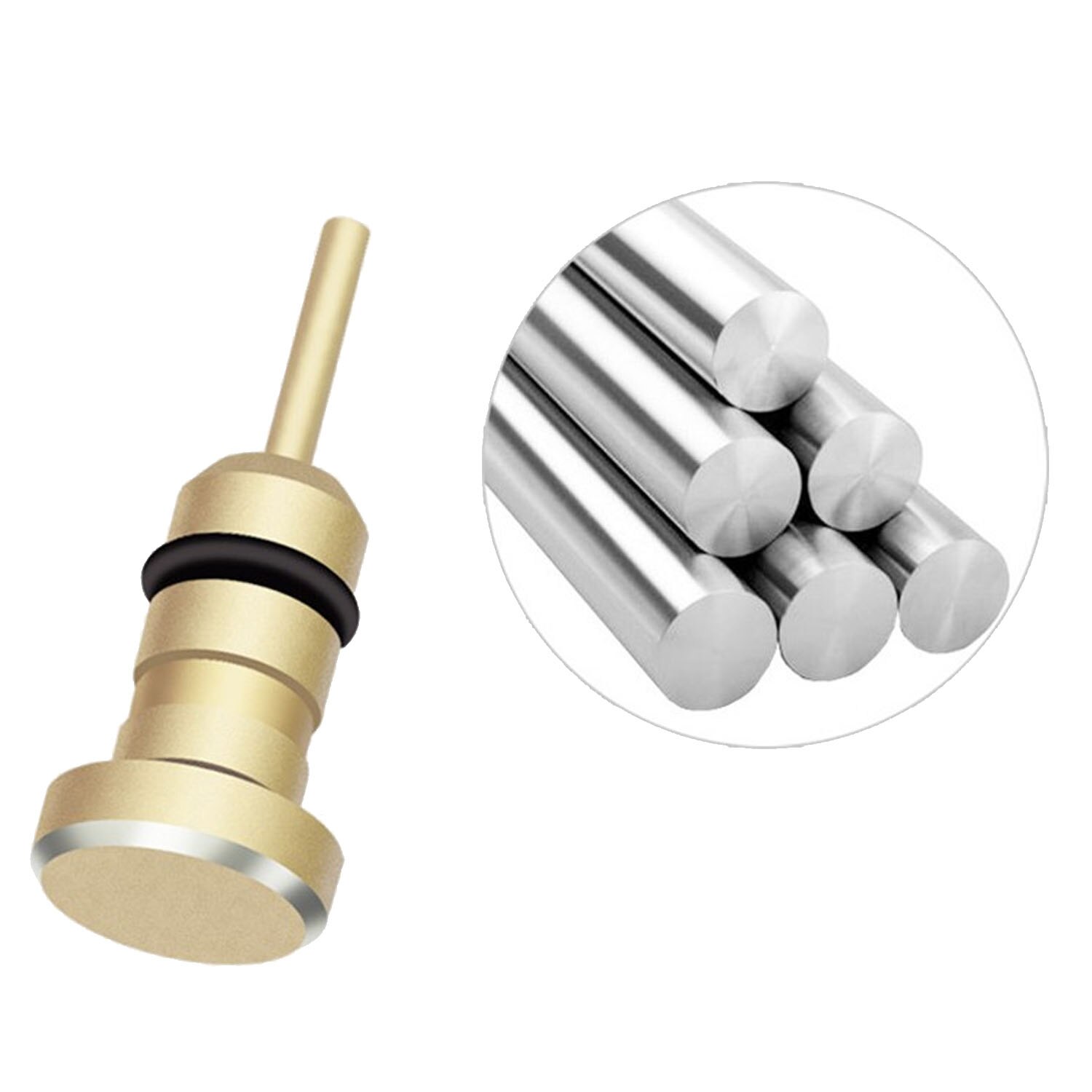 Besegad metal 3.5mm gniazdo słuchawkowe wtyczka pyłu ochrona przed kurzem zaczep na ucho Port ładowania DustPlug zestaw dla iPhone 8X6 6s plus 5S iPad mini