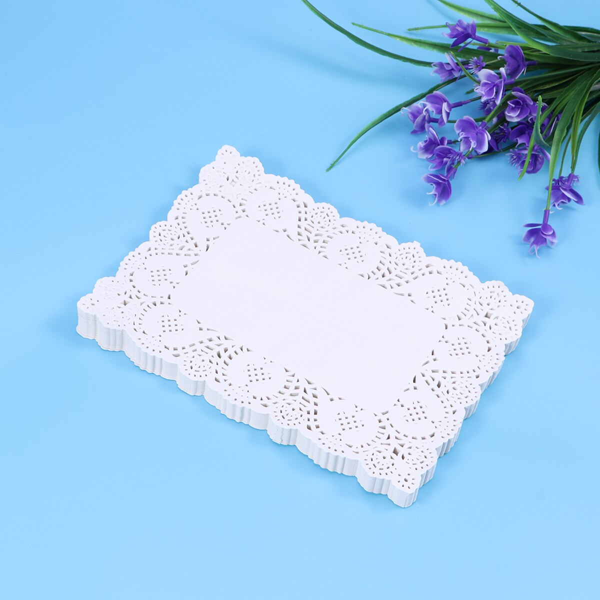 140pcs Disposable Oil-absorbing White Lace Paper Doilies Cake Box Liner Packaging Paper Pad