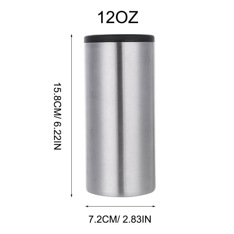UPORS 12oz maigre canette refroidisseur en acier inoxydable bouteille de bière garde-froid Double paroi isolé vide porte-bouteille barre accessoires