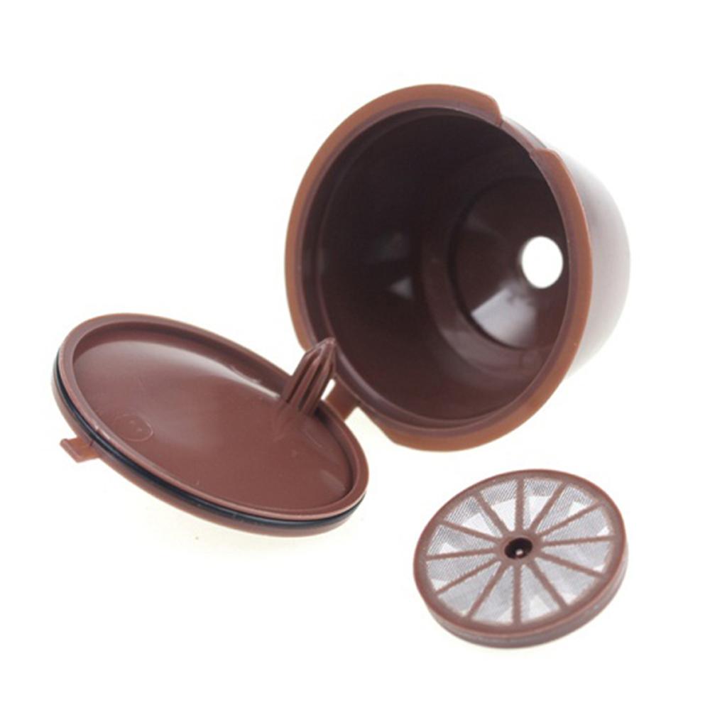8 Colors Refillable Dolce Gusto Reusable Capsules Coffee Capsules Refill Coffee Fliter Compatible Nescafe Dolce Gusto Capsules: Brown