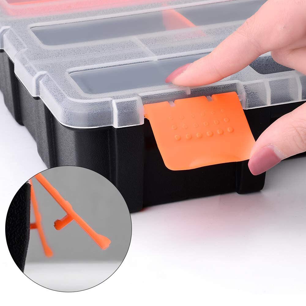 4Pc/set Tool Case Components box Plastic Parts Combined Transparent Screw Containers Storage Case Hardware accessories tool box