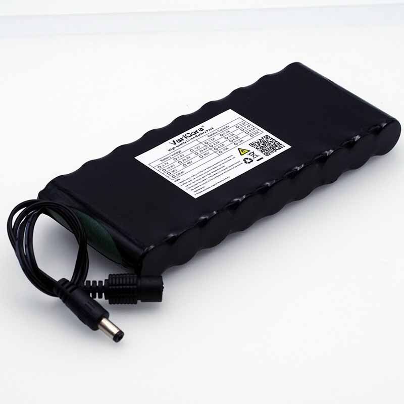 VariCore 12 v 9.8Ah 9800 mah 18650 Oplaadbare Batterij 12 v Bescherming Boord CCTV Monitor batterij DC 5.5*2.1mm + 12.6 v 1A Charger