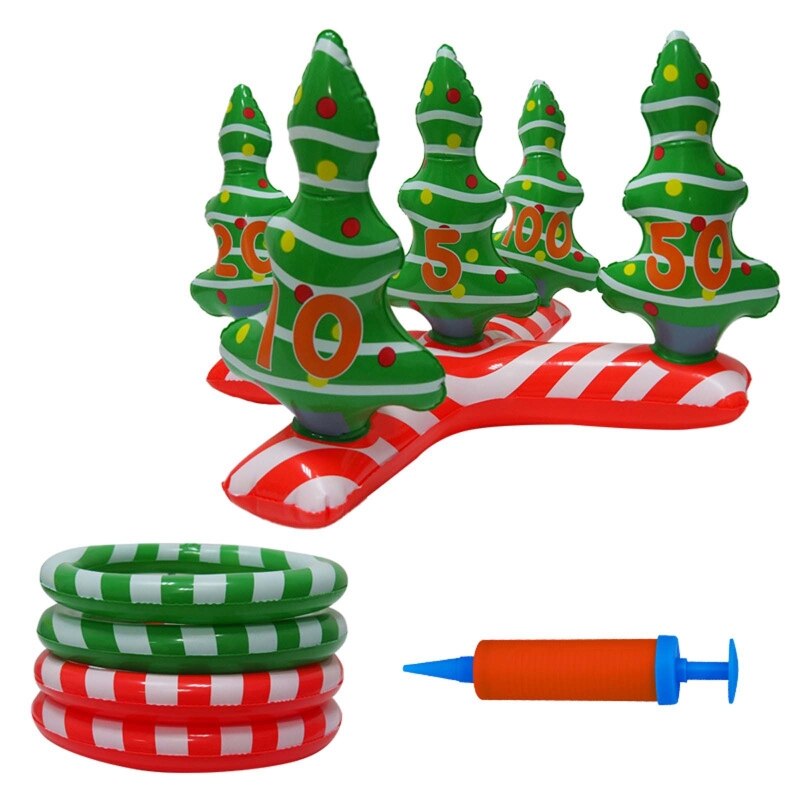 Kinder Ring-werfen Spielzeug Aufblasbare Weihnachten Baum Santa Claus Werfen Spiel Spielzeug Kinder Werfen Ausbildung Requisiten Weihnachten