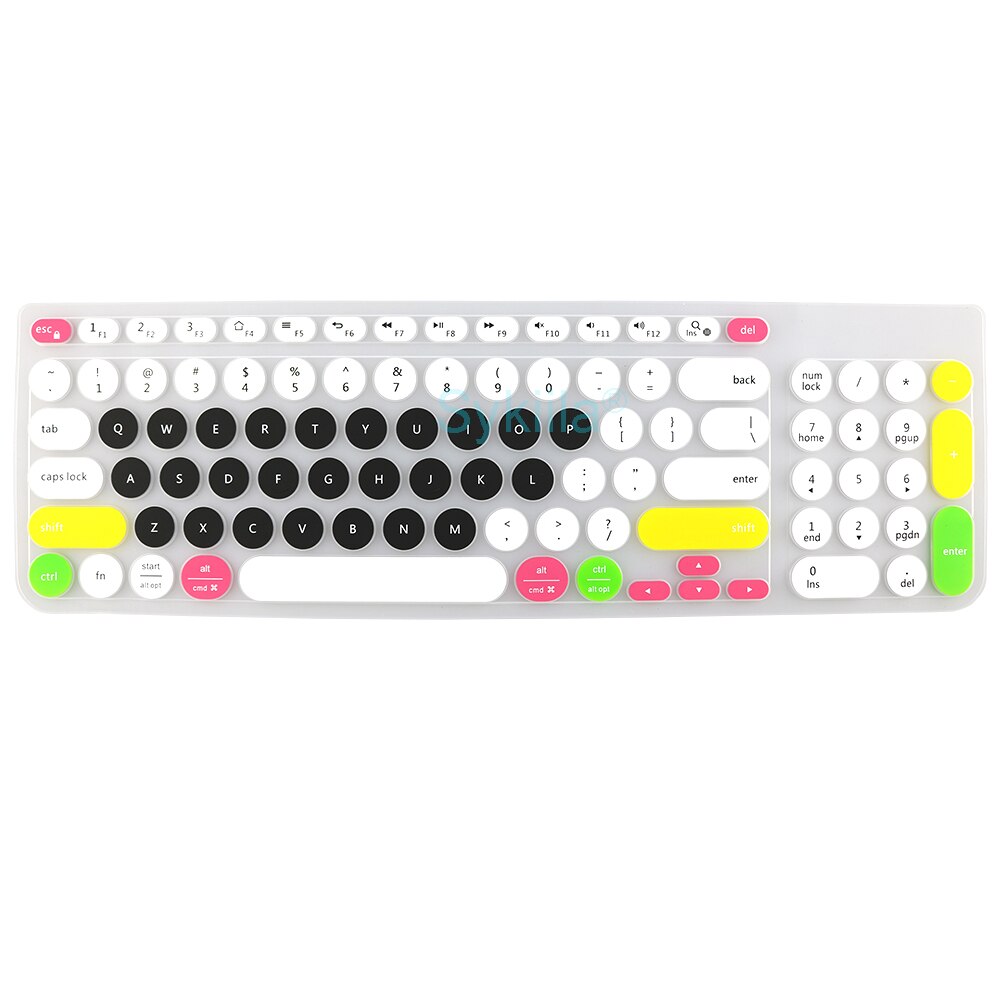 K780 Keyboard Cover for Logitech K780 Wireless Bluetooth Transparent Clear Black Film Silicone TPU Protector Skin Case Slim Thin: Color for K780