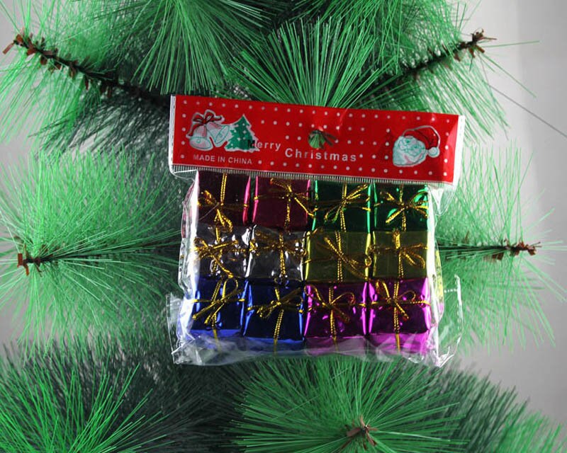12PC Kerstboom Ornamenten Decoraties 2.5cm X 2.5cm X 2.5cm G806