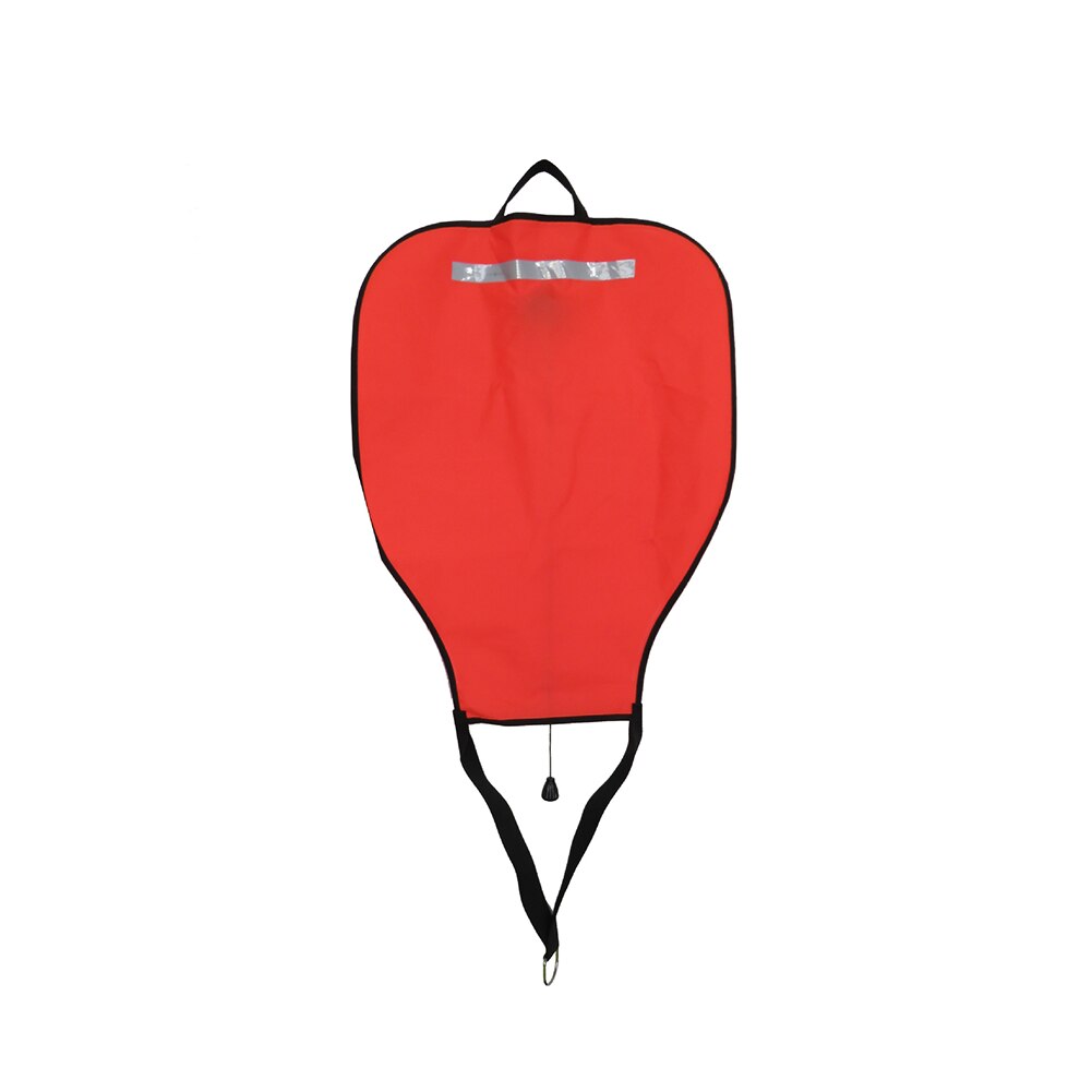 30/50LBS Scuba Diving Lift Bag Buoyancy Salvage Bag For Rescue Treasure Search Swimming Safety Bag Buoy: Red 50LBS
