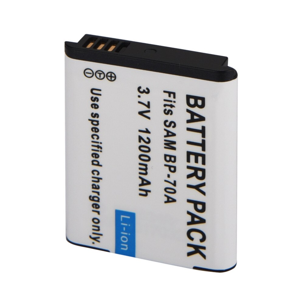 1pc 1200mAh BP-70A BP 70A BP70A Rechargeable Camera Battery For Samsung ES65 ES70 TL105 TL110 PL100 Camera SLB-70A Battery