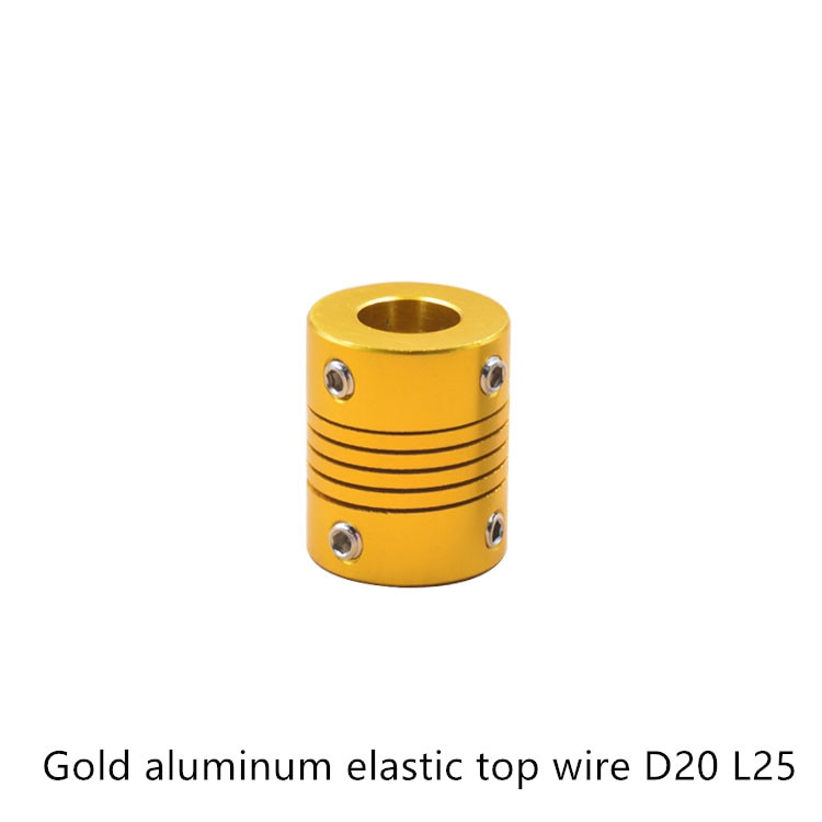 3d skrivare z-axel kulskruvkoppling guld diameter 20mm längd 25mm flexibel koppling stegmotorkoppling för linjär axel