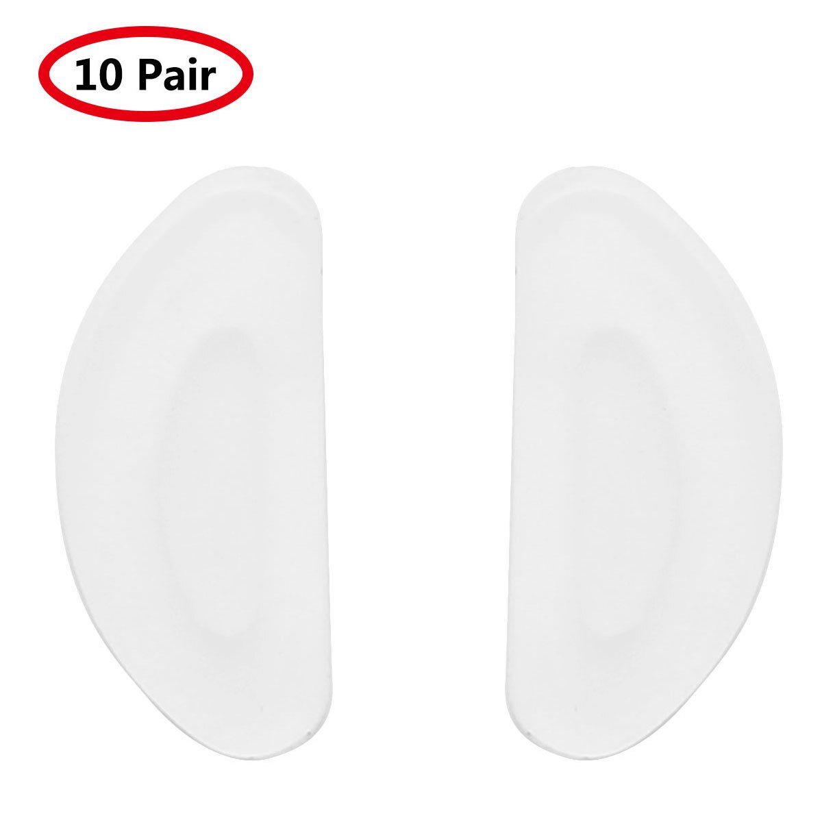 Almohadillas para la nariz de las gafas, almohadillas adhesivas de silicona antideslizantes, suaves, hipoalergénicas, 10 pares