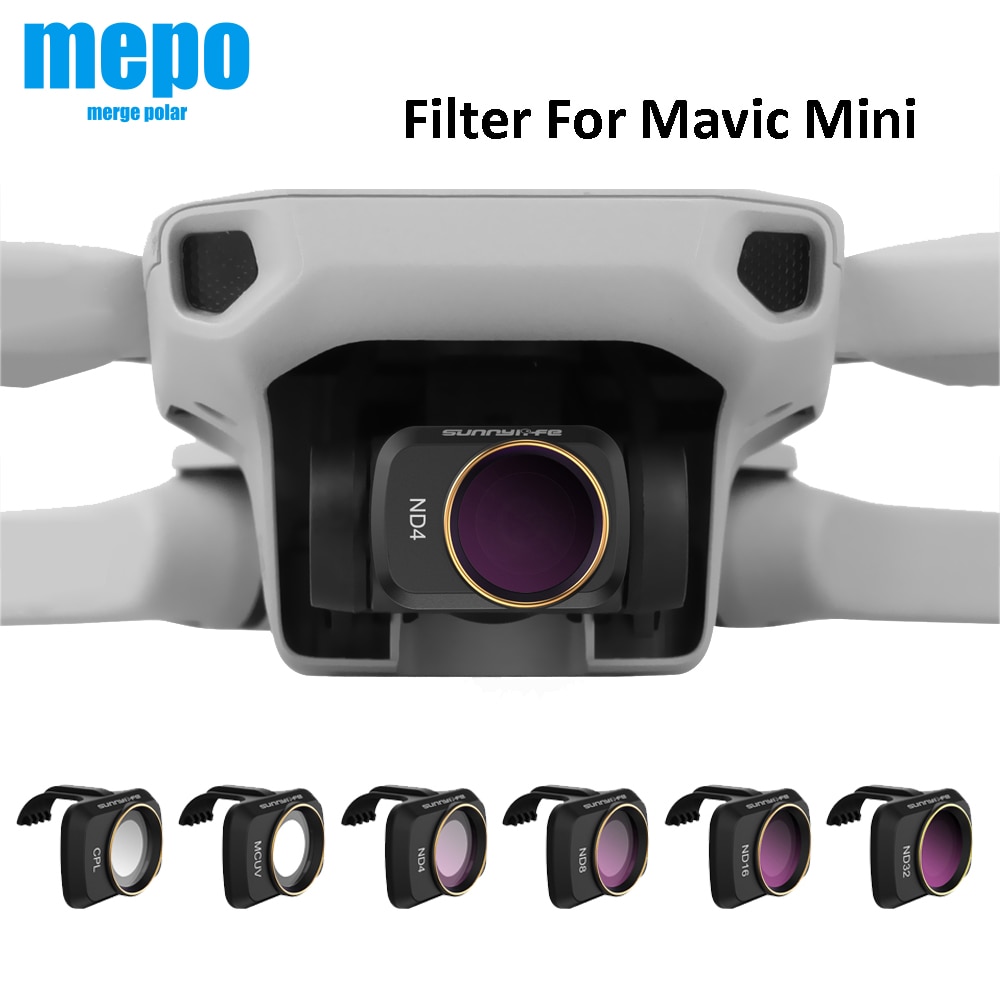 Mavic Mini Camera Lens Filter Voor Dji Mavic Mini Drone Nd/Pl Cpl Neutral Density Lens Filter Polarisatie Mcuv ND4 ND8 ND16 ND32