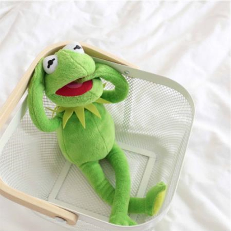 60cm Kermit peluş oyuncak susam sokak kurbağalar bebek