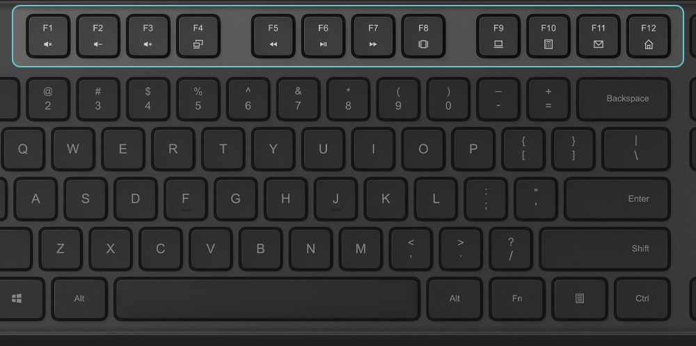 Xiaomi-Juego de teclado inalámbrico para ordenador, periférico de 2,4 GHz, Multimedia, portátil, para oficina y hogar