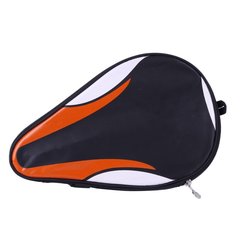 Funda de raqueta de tenis de mesa tela Oxford impermeable a prueba de polvo cremallera anillo de acero Ping Pong Bat bolsa de almacenamiento