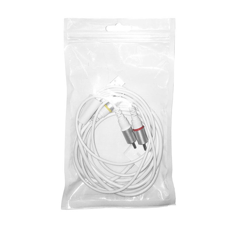 Robotsky 30 pin USB2.0 Dock Connector to TV RCA Video Composite AV Cable Adapter for Apple iPad 2 3 for iPhone 3GS 4 4S for iPod