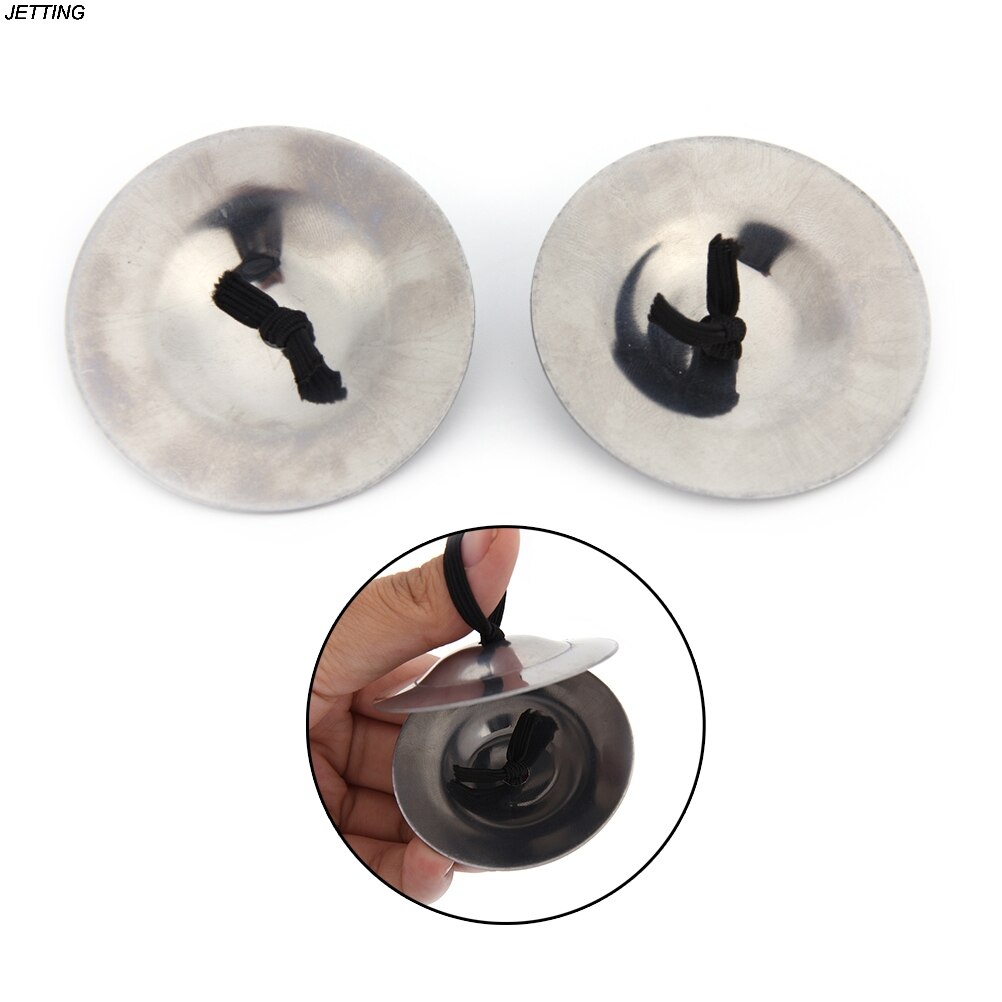 Percussion Musical Instrument Belly Dancing Silver Finger Cymbals