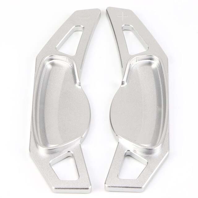car steering wheel shift paddle extender for benz smart 451 453 fortwo forfour Aluminum Alloy quick shifting: Silver